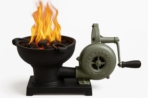 Forge furnace with hand - furnace, blower