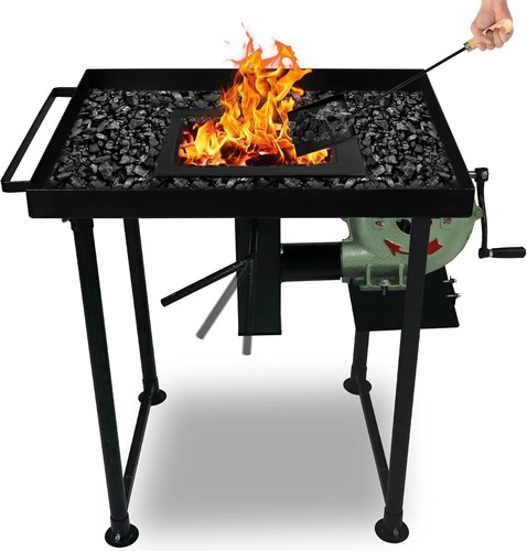Coal forge stand with - coal,